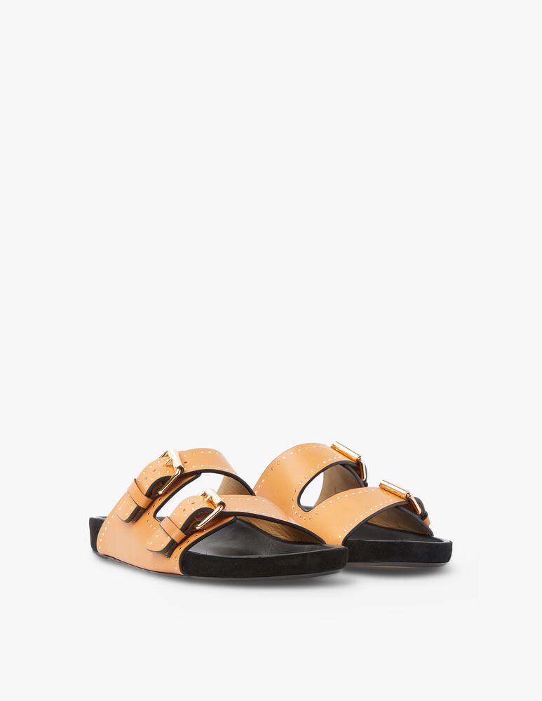 rinascente Isabel Marant Sandali bassi in pelle Lennyo - beige