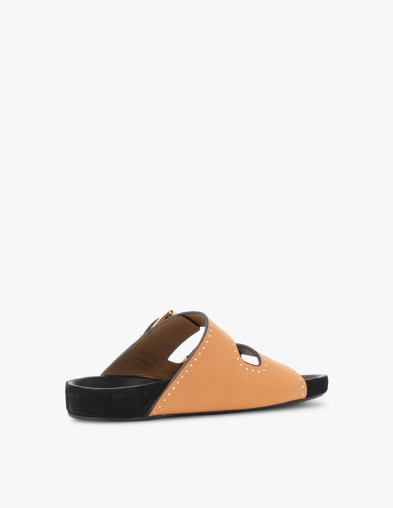 rinascente Isabel Marant Sandali bassi in pelle Lennyo - beige