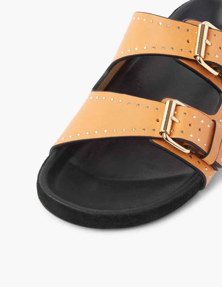 rinascente Isabel Marant Sandali bassi in pelle Lennyo - beige