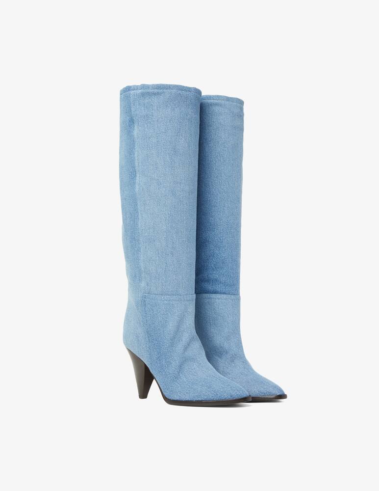 Isabel Marant Stivaletti morbidi in denim Ririo - immagine 3 Isabel Marant Stivaletti morbidi in denim Ririo - immagine 3