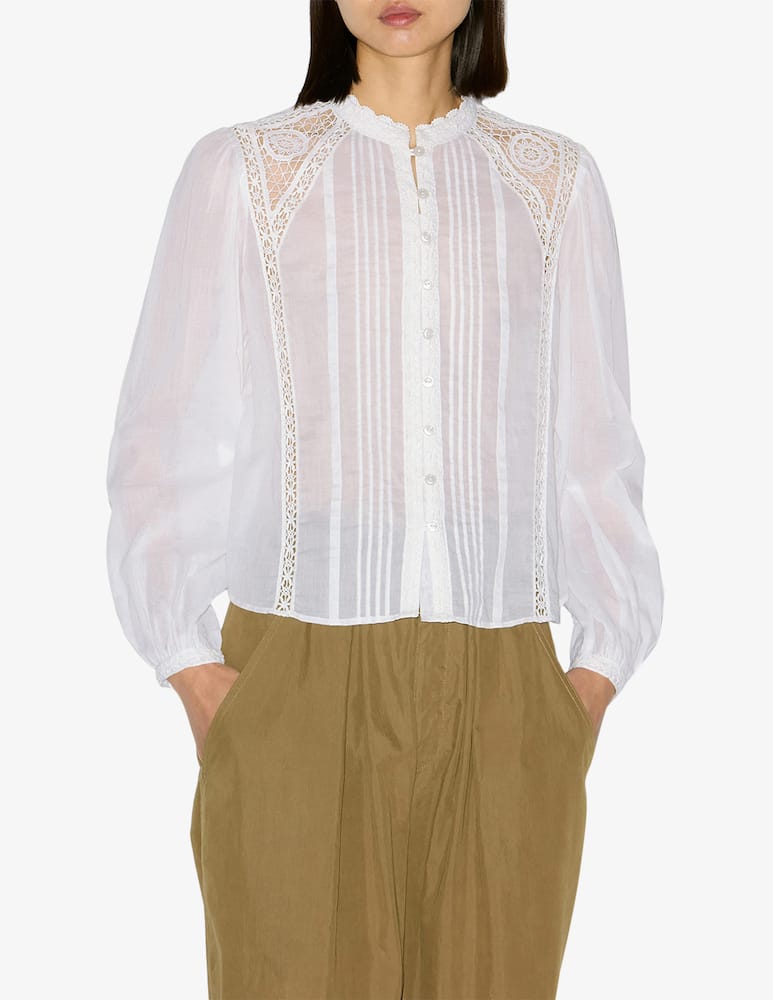 rinascente Isabel Marant Greicy lace detail blouse