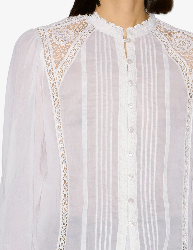 rinascente Isabel Marant Greicy lace detail blouse