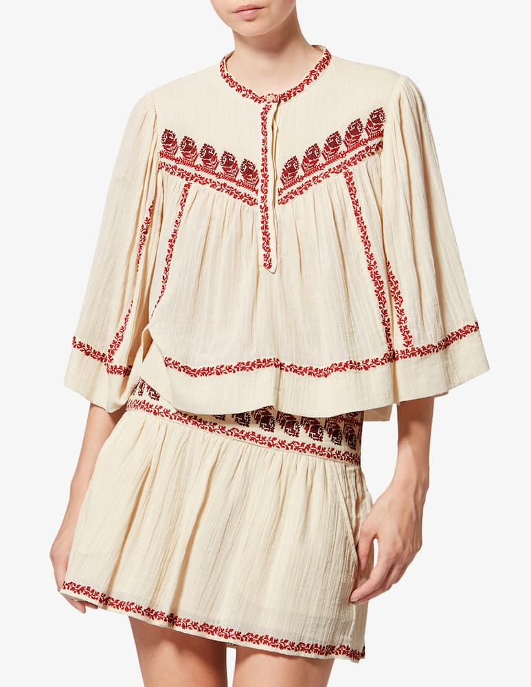 rinascente Isabel Marant Juline embroidered top