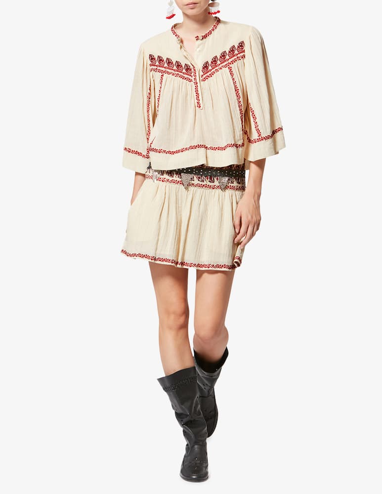 rinascente Isabel Marant Juline embroidered top