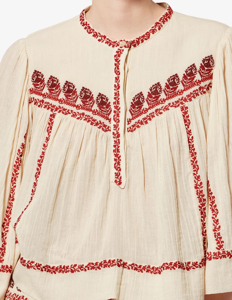 rinascente Isabel Marant Juline embroidered top