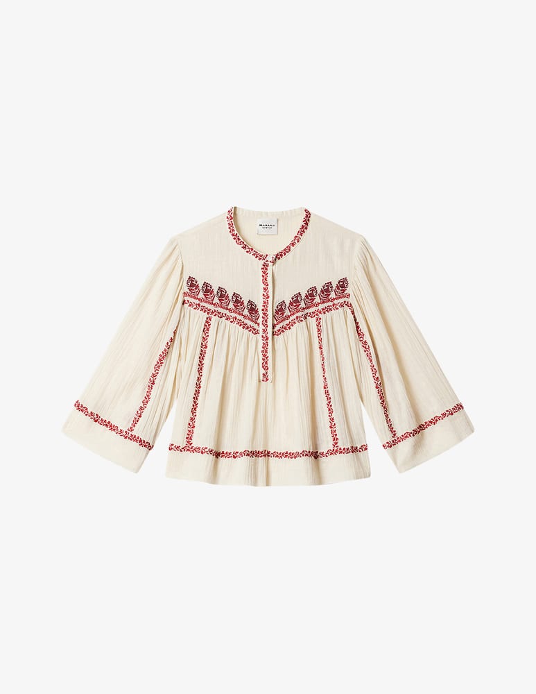 rinascente Isabel Marant Juline embroidered top