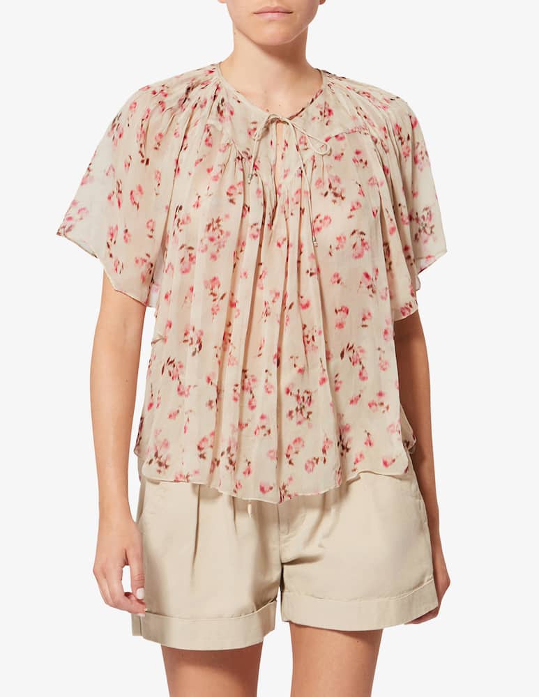 Marant Etoile Blusa a manica corta Neslya - immagine 1 Marant Etoile Blusa a manica corta Neslya - immagine 1