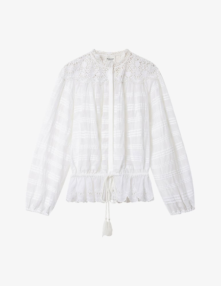 Marant Etoile Polly lace trim blouse - picture 5 Marant Etoile Polly lace trim blouse - picture 5