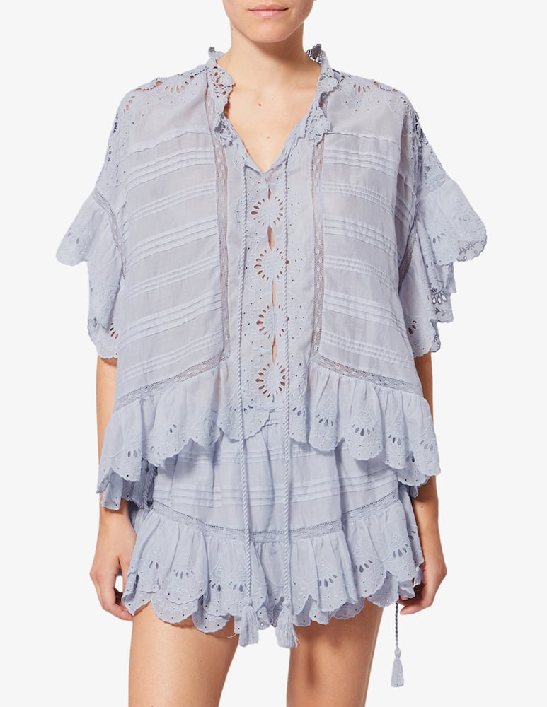 rinascente Isabel Marant Payton lace trim top