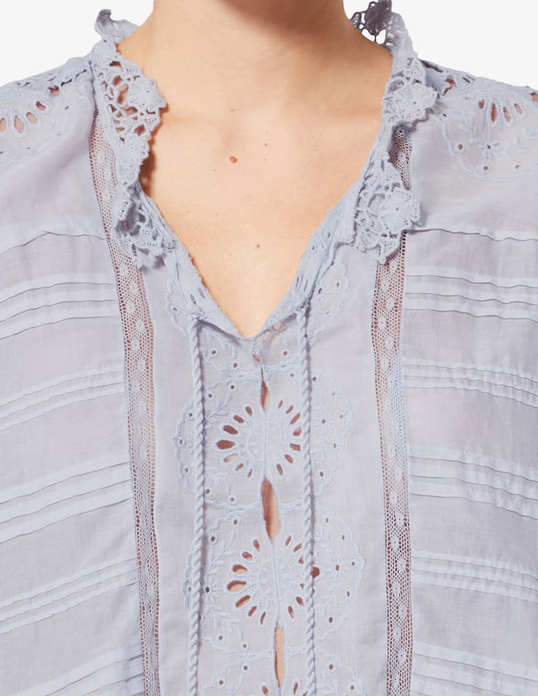 rinascente Isabel Marant Payton lace trim top