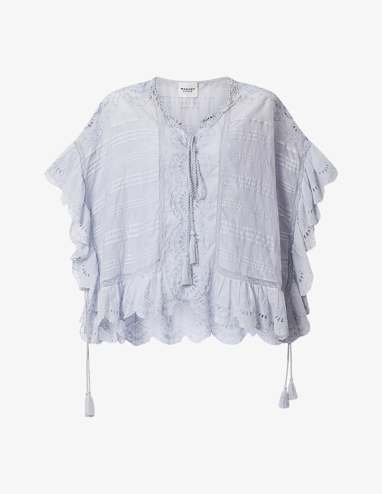 rinascente Isabel Marant Payton lace trim top