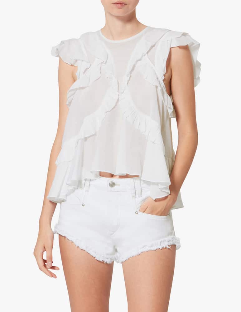 Marant Etoile Blusa a manica corta Nalou - immagine 1 Marant Etoile Blusa a manica corta Nalou - immagine 1
