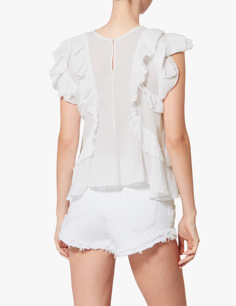 Marant Etoile Blusa a manica corta Nalou - immagine 3 Marant Etoile Blusa a manica corta Nalou - immagine 3