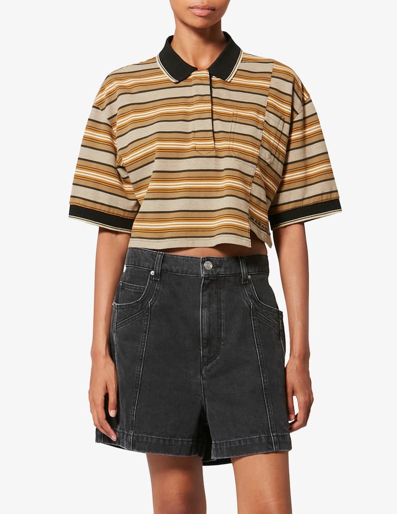 rinascente Isabel Marant Isalyne striped polo-shirt