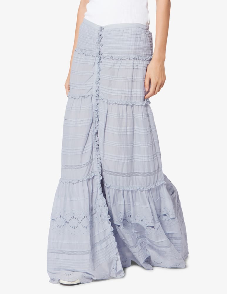 rinascente Isabel Marant Paoline broderie maxi skirt