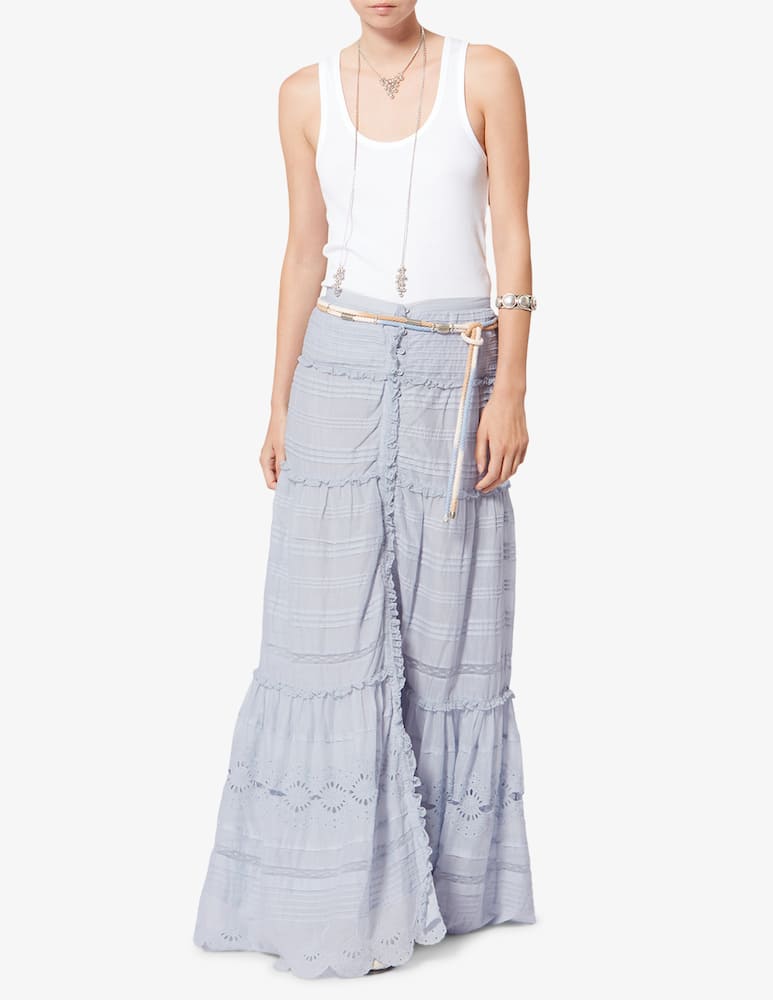 rinascente Isabel Marant Paoline broderie maxi skirt