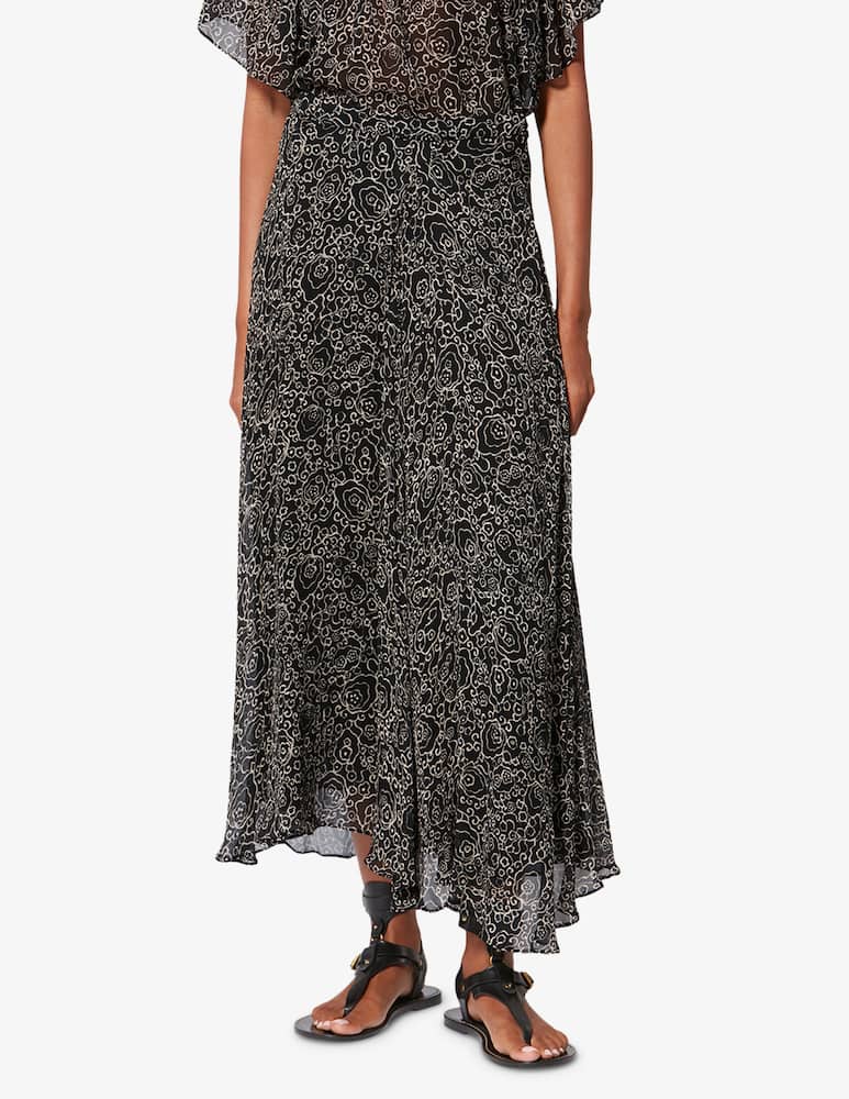 rinascente Isabel Marant Lycia patterned midi skirt