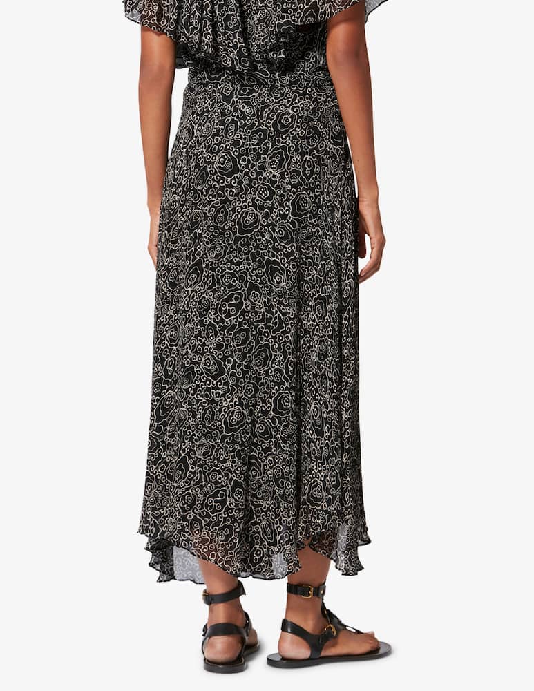 rinascente Isabel Marant Lycia patterned midi skirt