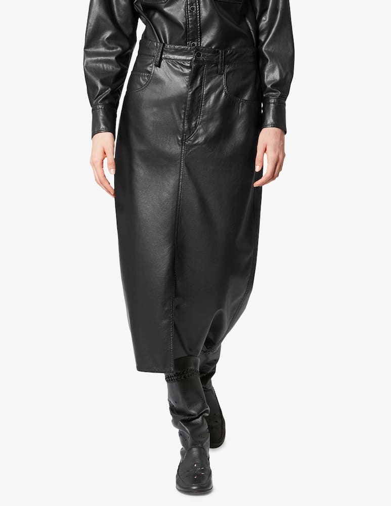 Marant Etoile Gonna midi in finta pelle Nila - immagine 1 Marant Etoile Gonna midi in finta pelle Nila - immagine 1