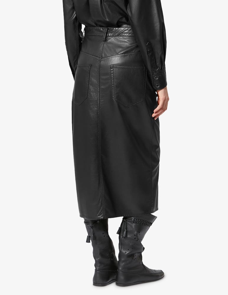 rinascente Isabel Marant Nilauria faux leather skirt