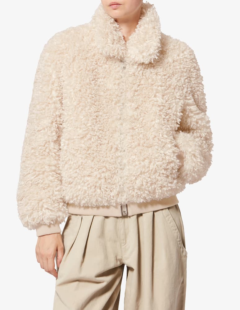 rinascente Isabel Marant Tayma faux fur zip short coat