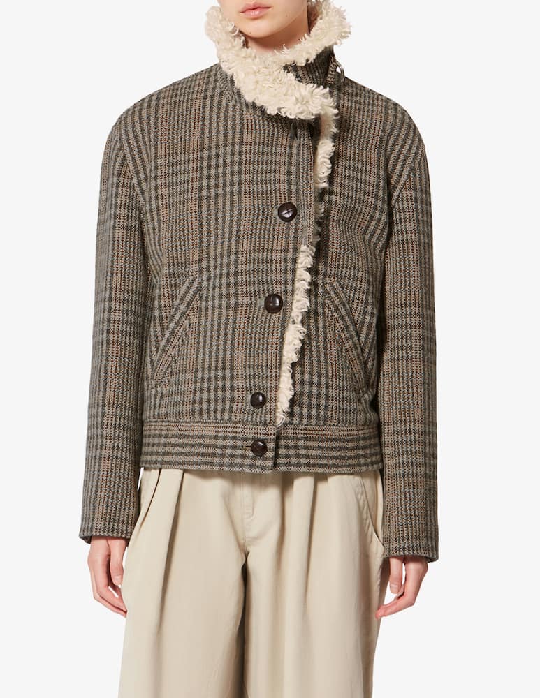 rinascente Isabel Marant Giacca Fadia con collo in finta pelliccia