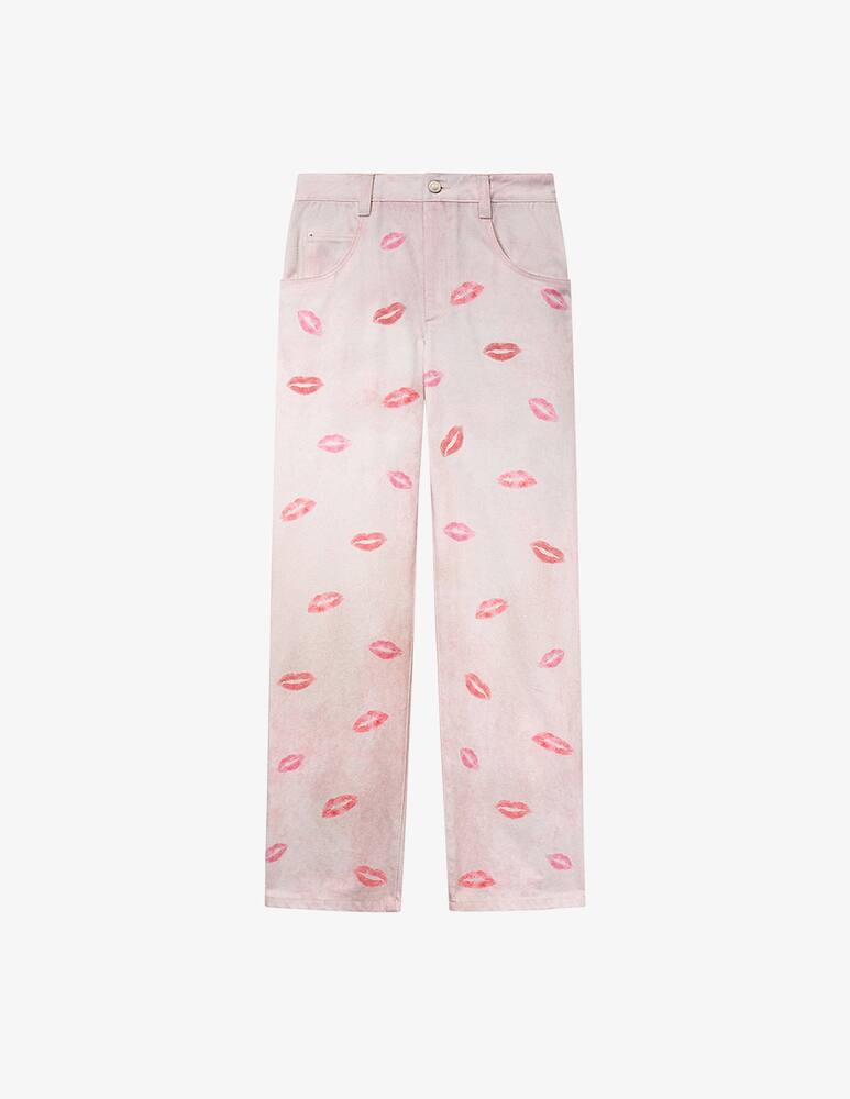 rinascente Isabel Marant Brinsa kiss print trousers
