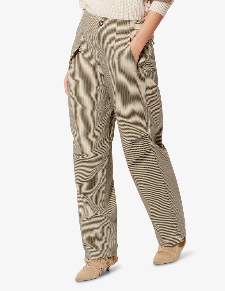 rinascente Isabel Marant Ceryne striped drawstring trousers
