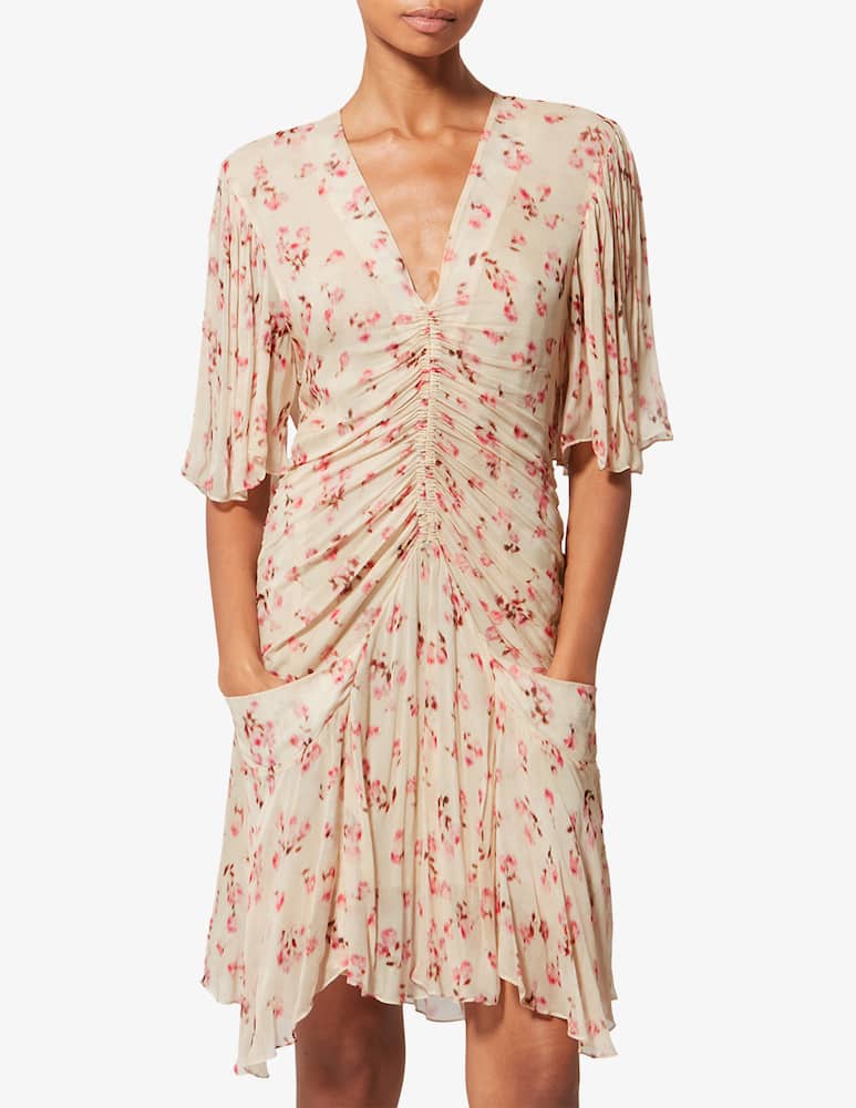 Marant Etoile Vivienne ruched mini dress - picture 1 Marant Etoile Vivienne ruched mini dress - picture 1