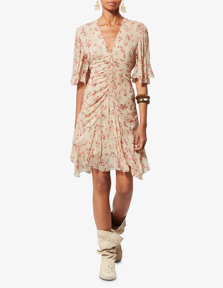 Marant Etoile Vivienne ruched mini dress - picture 2 Marant Etoile Vivienne ruched mini dress - picture 2
