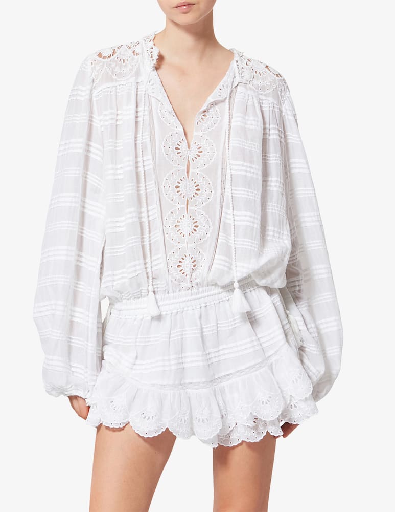 rinascente Isabel Marant Preya broderie mini dress