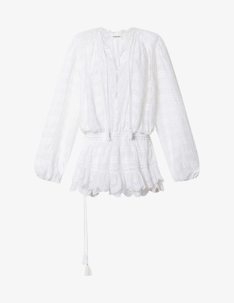 rinascente Isabel Marant Preya broderie mini dress
