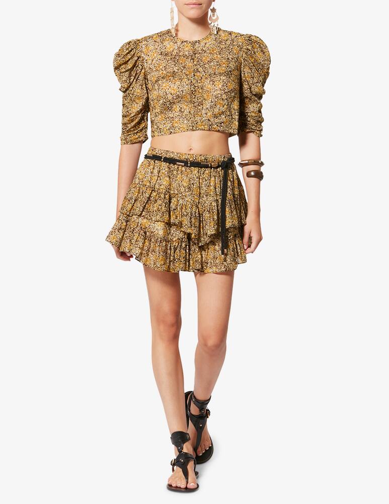 rinascente Isabel Marant Floral ruffle shorts