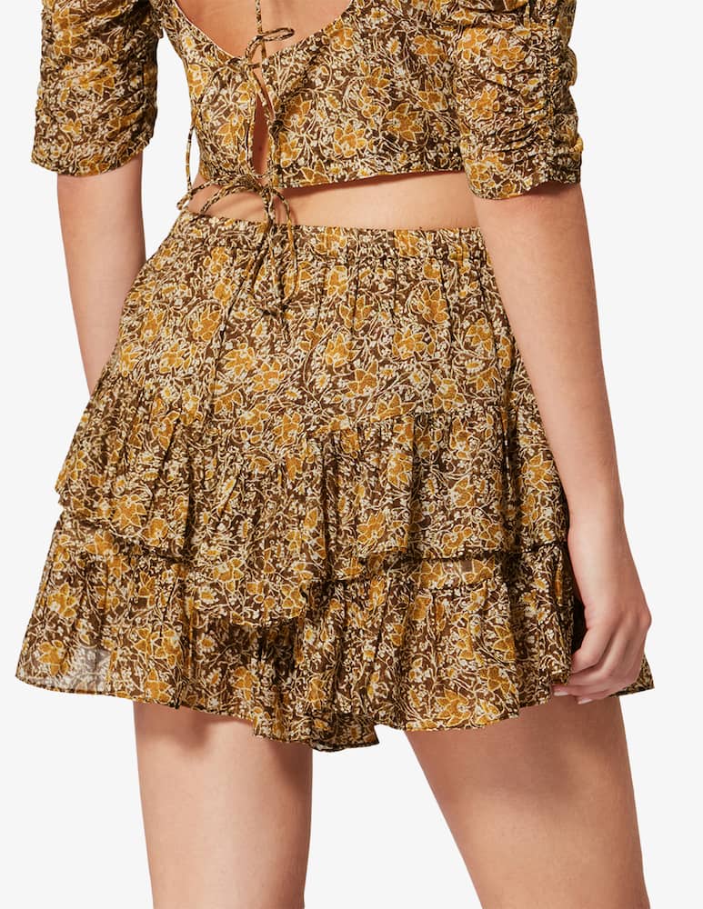 rinascente Isabel Marant Floral ruffle shorts