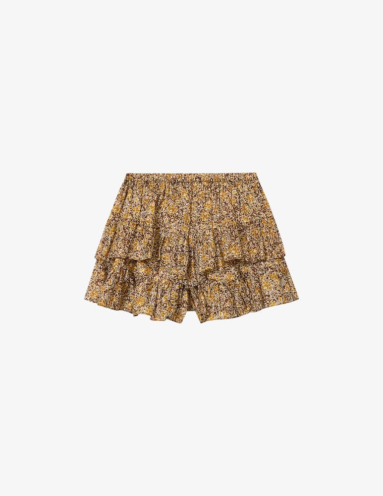 rinascente Isabel Marant Floral ruffle shorts