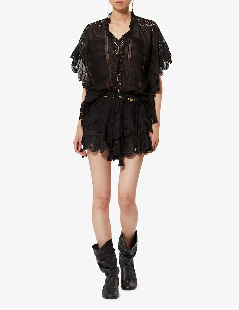 rinascente Isabel Marant Layered broderie shorts