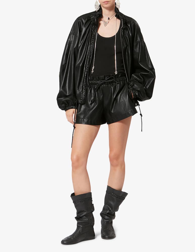 rinascente Isabel Marant Faux leather shorts Naline