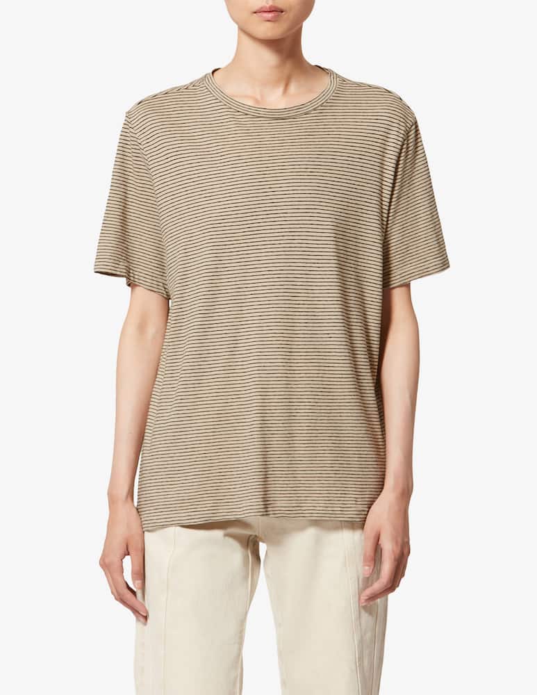 Marant Etoile T-shirt a righe in lino Zewel - immagine 1 Marant Etoile T-shirt a righe in lino Zewel - immagine 1