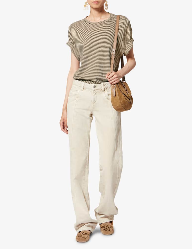 Marant Etoile T-shirt a righe in lino Zewel - immagine 2 Marant Etoile T-shirt a righe in lino Zewel - immagine 2