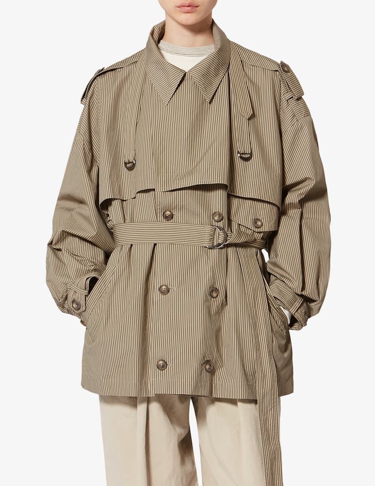 rinascente Isabel Marant Claya short belted trench-coat