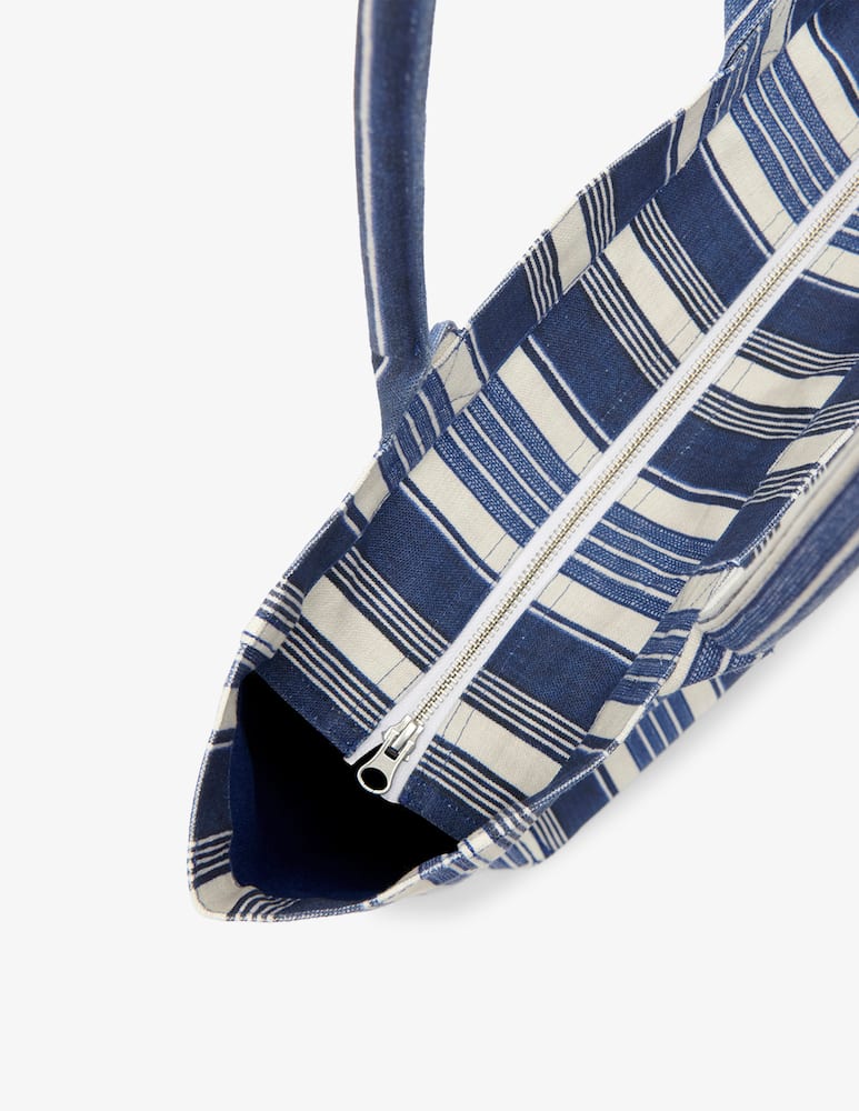 rinascente Isabel Marant Striped zipped shopper bag