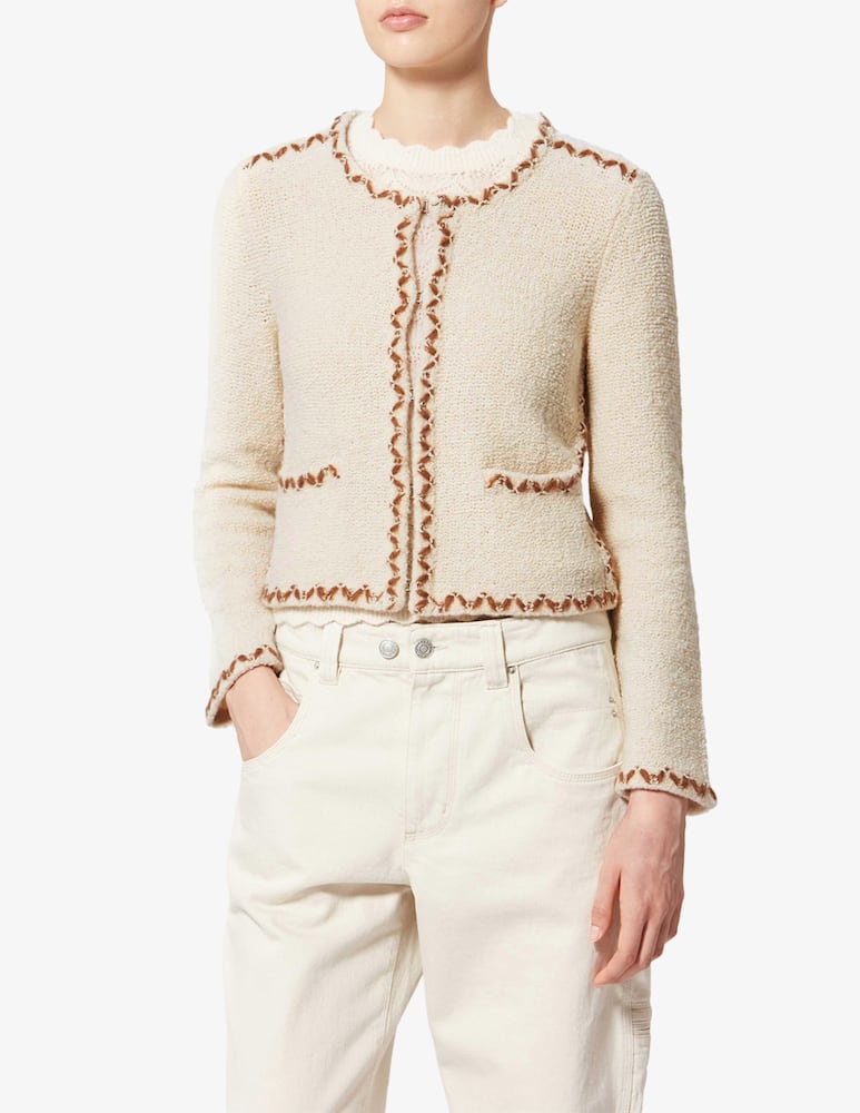 rinascente Isabel Marant Rochelle trim knit cardigan