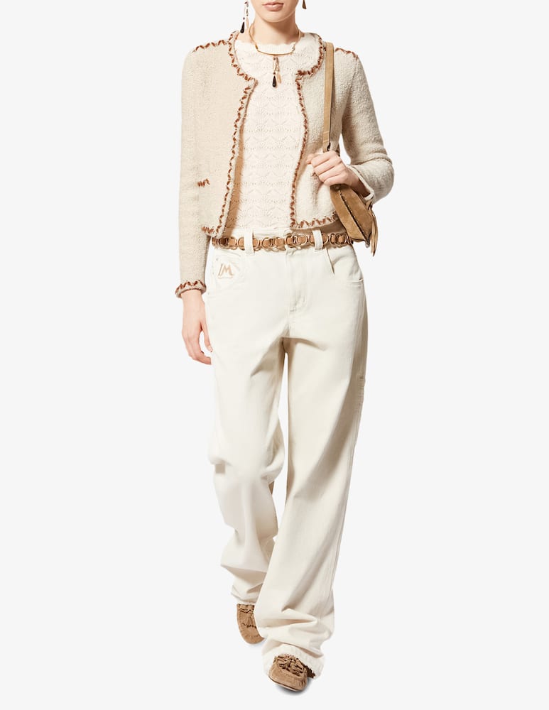 rinascente Isabel Marant Rochelle trim knit cardigan