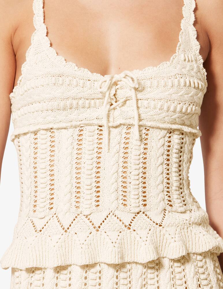 rinascente Marant Etoile Neves knitted peplum top