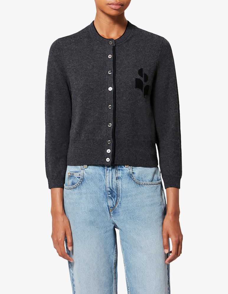 rinascente Isabel Marant Lona logo cardigan