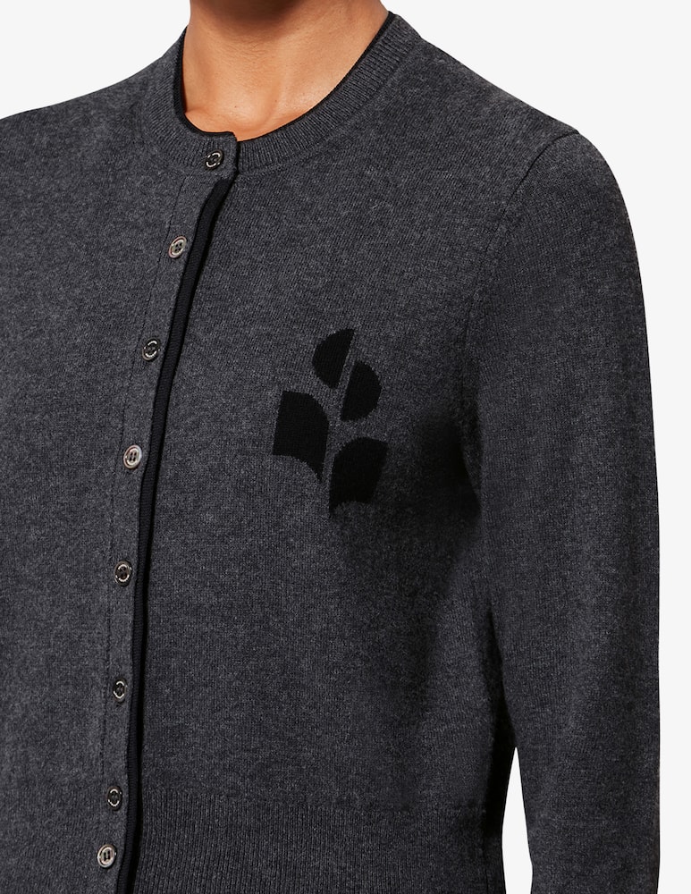 rinascente Isabel Marant Lona logo cardigan