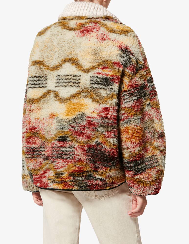 rinascente Isabel Marant Marner patterned fleece coat