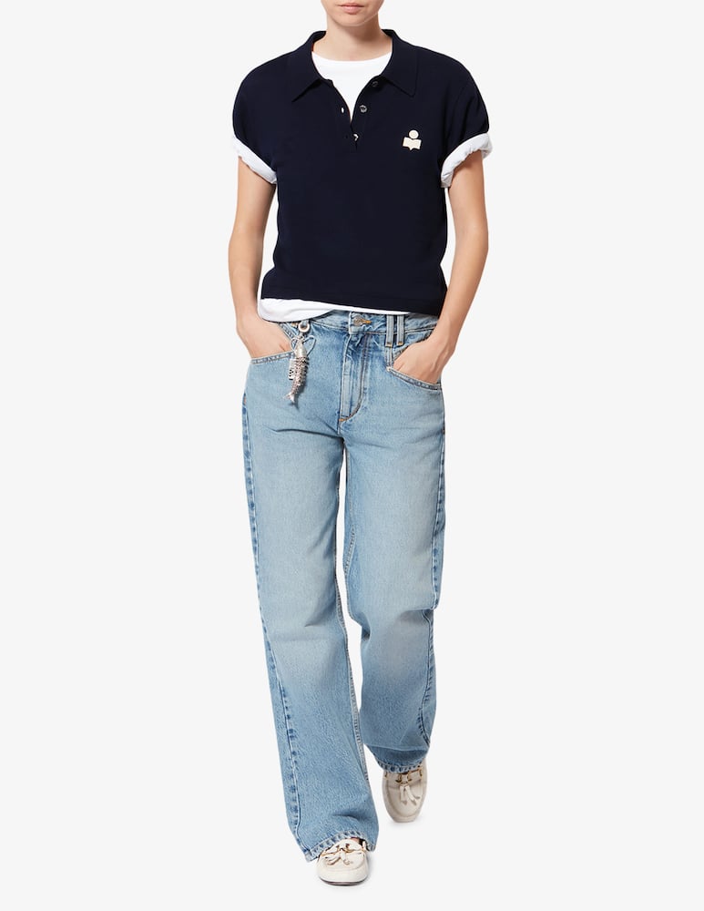 rinascente Isabel Marant Althea knitted polo-shirt