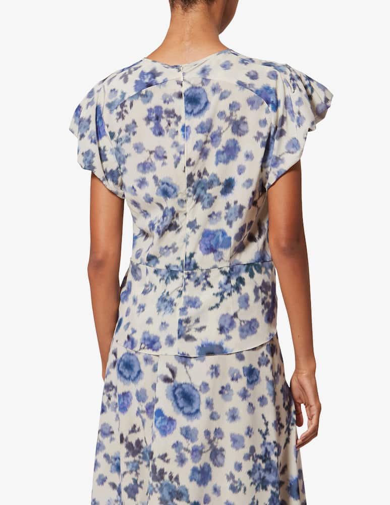 rinascente Isabel Marant Tullya printed short sleeve top