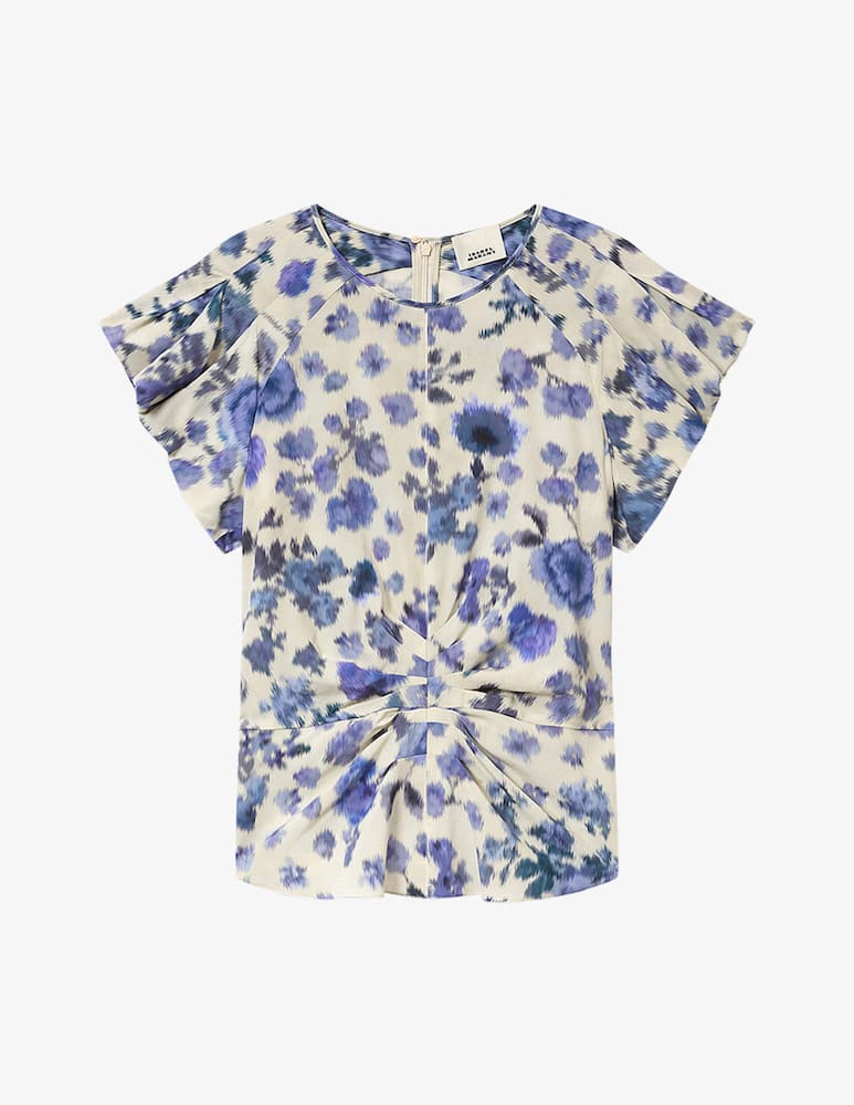 rinascente Isabel Marant Tullya printed short sleeve top